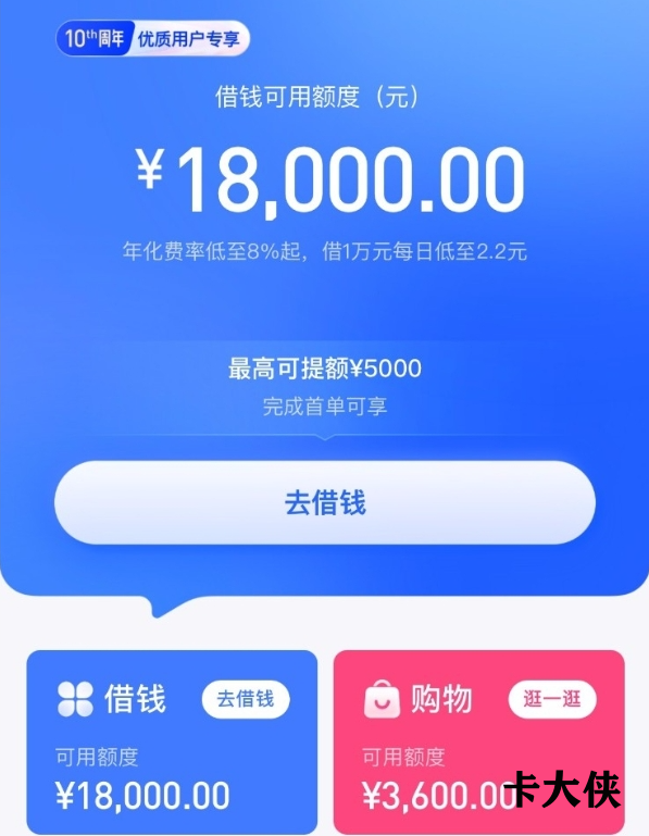 分期乐大放水有额度没额度通通来，成功到账5000元